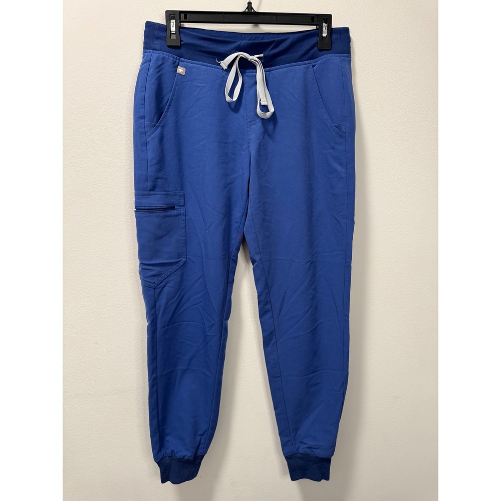 FIGS Technical Collection Zamora Jogger Scrub Pants Denim Blue Women's S PO 1660